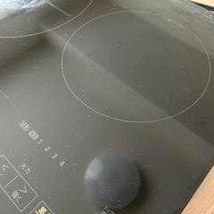 【お値下げ】美品 アイリスオーヤマ IH 2口コンロ 専用台の画像