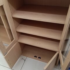 ★リユースのサカイ日立店★HJ8648  食器棚 ナチュラルブラウン H90×D39×W60 クリーニング済み の画像