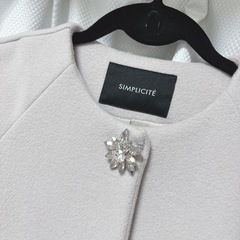 シンプリシティエ ノーカラーコート レディース♥の画像