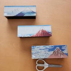 東京国立博物館　空き缶　浮世絵　富嶽三十六景の画像