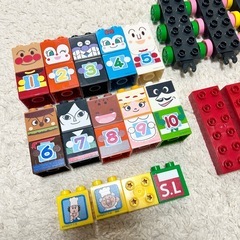 ⭐ブロックラボ⭐ アンパンマン 数字 SLマンと123! すうじブロックセットの画像