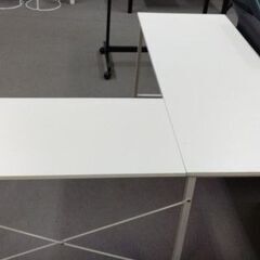 L字型木製パソコンデスク