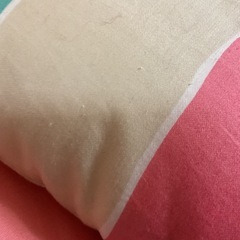 ☺️敷布団　S 102✖️199✖️h3cm   赤紫他横縞  LINEAの画像