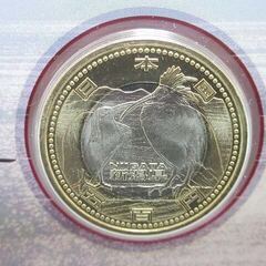 rh0544　地方自治法施行60周年記念 500円バイカラー・クラッド貨幣 新潟県 カード型 カードタイプ 造幣局 5百円記念貨幣 平成21年 記念コイン コレクション 未使用保管品の画像