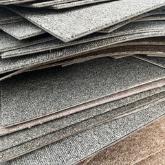 大量 タイルカーペット グレー ベージュ の画像