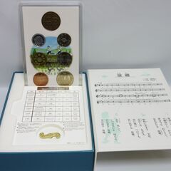 rh0563　心のふるさと貨幣セット 故郷 オルゴール付き 平成21年 造幣局 貨幣セット プルーフセット ミントセット コレクション 未使用保管品の画像