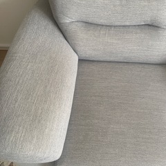 ソファ　ニトリ　2人がけ　グレーの画像