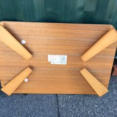 JM20533S)ローテーブル 折りたたみ可能 ニトリ 幅：約90cm  高さ：約32cm 奥行：約60cm 中古品【取りに来られる方限定】の画像