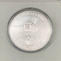 ss7042　オリンピック冬季競技大会ピョンチャン2018 公式記念コイン 銀貨4種セット 5,000ウォン銀貨4枚 スピードスケート ボブスレー アイスホッケー カーリング 2017年発行 限定1,200セット プルーフ貨幣 貨幣セット コレクション 未使用品の画像