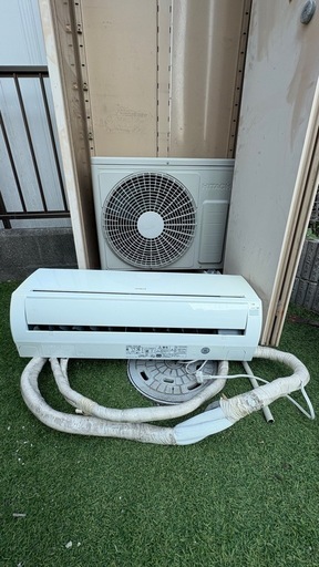 中古エアコン　ガス回収実施