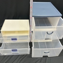 11242😸 収納ケース 引き出しケース サイズ違い4個まとめての画像