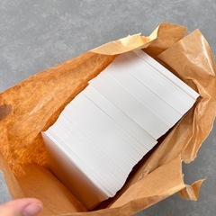 無地ハガキ 日本製 「最厚口」 白色 両面無地 ハガキサイズ 用紙 白色度85% 紙厚0.18mm 1000枚の画像