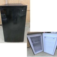 60L 1ドア冷凍庫 2020年製 引出し一部割れ有 アイリスオーヤマ IUSD-6A-B 黒 引出しタイプ  IRIS OHYAMA 冷凍庫 冷凍ストッカー 札幌市 西野店の画像