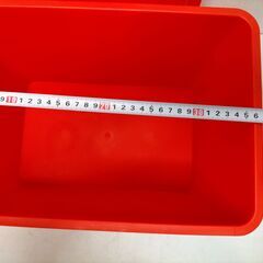 コカ・コーラ Coca-Cola 蓋付きコンテナ 5個セット 業務用 赤 プラスチック 収納ボックス 店舗備品 カフェ 飲食店 イベント 倉庫整理 スタッキング可　251216-3Tの画像