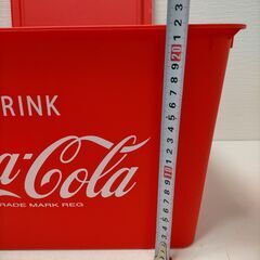 コカ・コーラ Coca-Cola 蓋付きコンテナ 5個セット 業務用 赤 プラスチック 収納ボックス 店舗備品 カフェ 飲食店 イベント 倉庫整理 スタッキング可　251216-3Tの画像