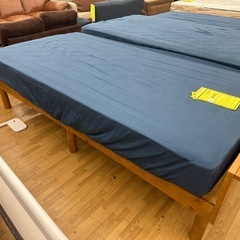 【ドリーム川西店御来店限定】☆ジモティー見たよ♪割引☆シングルベッド・マットレス2点セット／クリーニング済み【2125560000042803】の画像