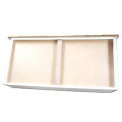 120ローチェスト　桐ムク板　スライドレール付引出　箱組　前板外れない　未使用　美品　サンプルの画像