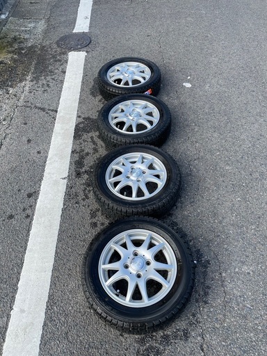 アルミホイール スタッドレスタイヤ付き   155/65R13 ４本セット
