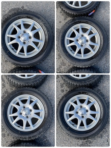 アルミホイール スタッドレスタイヤ付き   155/65R13 ４本セット