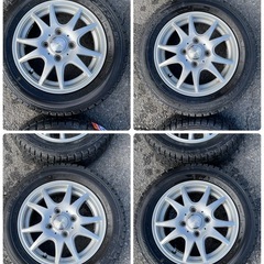 アルミホイール スタッドレスタイヤ付き   155/65R13 ４本セットの画像