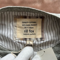 rill foxメンズカットソーグレイグレー灰色系メンズトップスサイズL胸囲96～104の画像