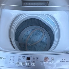 AQUA 洗濯機 全自動洗濯機 AQW-S4M 4.5kg 2022年製 美品の画像