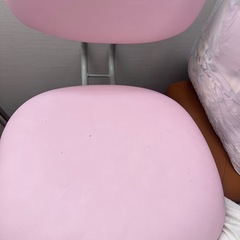 クロガネ学習机白 女の子 ハート 収納棚付きの画像