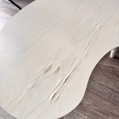 豆型ローテーブル　折りたたみ式の画像