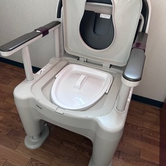 【完全新品】パナソニック  ポータブルトイレ  ラフィーネ  PN-L30200 付属品付きの画像