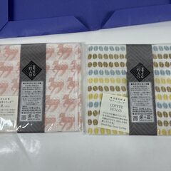 未使用 白雪ふきん 2枚 高級蚊帳生地使用　堅牢友禅染 奈良・垣谷繊維謹製の画像