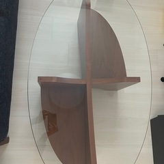 【決まりました
】NOCE　ガラス天板ローテーブルの画像