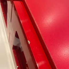 可愛い赤の小物入れの画像