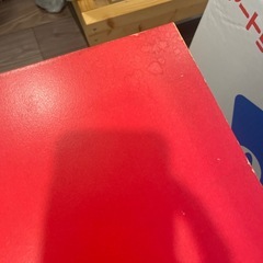 可愛い赤の小物入れの画像