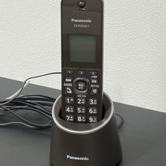 コードレス電話機 パナソニック ブラウンの画像