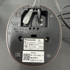 コードレス電話機 パナソニック ブラウンの画像
