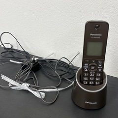 コードレス電話機 パナソニック ブラウンの画像