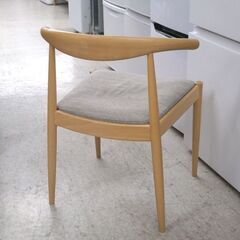 ダイニングチェア ① ニトリ 一人掛けチェア ナチュラルカラー×ベージュ系 ☆ 札幌市 北区 屯田 の画像