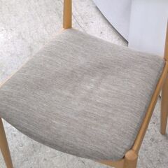 ダイニングチェア ① ニトリ 一人掛けチェア ナチュラルカラー×ベージュ系 ☆ 札幌市 北区 屯田 の画像