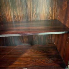 【那須町役場】昭和レトロ　ガラスキャビネット　キッチン収納棚　食器棚【管理番号403】の画像