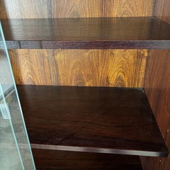 【那須町役場】昭和レトロ　ガラスキャビネット　キッチン収納棚　食器棚【管理番号403】の画像