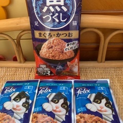 キャットフード　まとめ売り　魚づくし1袋　パウチ３つ