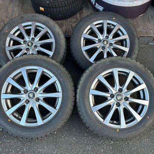 MANARAY SPORT ES 15×5.5J 4H 100 アルミ グッドイヤー アイスナビ