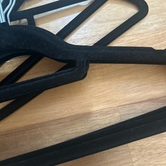ベロア生地　ハンガー10本の画像