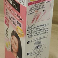 ☆ブローネ クリームヘアカラー 早染めタイプ ６ やや濃い栗色 白髪用ヘアカラーの画像
