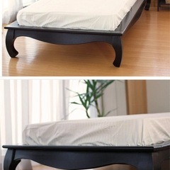 猫脚アジアンベットフレームの画像