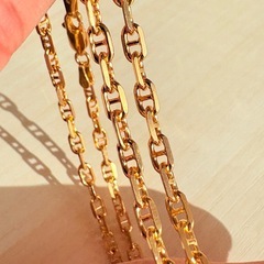 セフト K18ゴールド SV925 アンカー ネックレス 50cmの画像