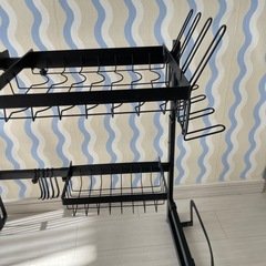 水切りラック　シンク上　キッチン　収納の画像