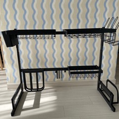 水切りラック　シンク上　キッチン　収納の画像