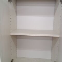 ★リユースのサカイ水戸店★収納棚オフホワイトH192×D28×W60クリーニング済みMT6741の画像