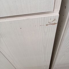 ★リユースのサカイ水戸店★収納棚オフホワイトH192×D28×W60クリーニング済みMT6741の画像